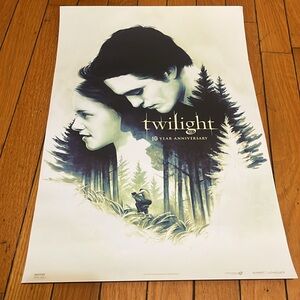 TWILIGHT 10th Anniversary Movie Poster Original Robert Pattinson Stewart 2018
